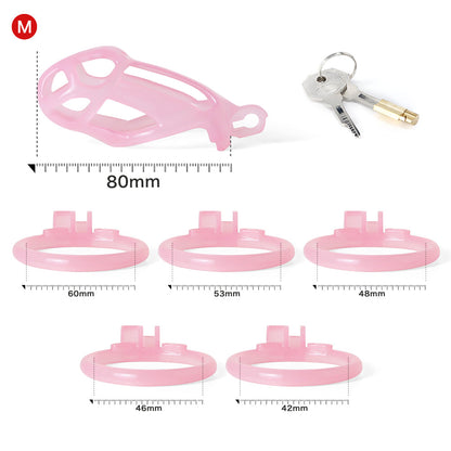 Ice Vision Pink Mamba Chastity Cage Type M