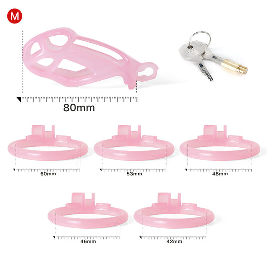 Ice Vision Pink Mamba Chastity Cage Type M
