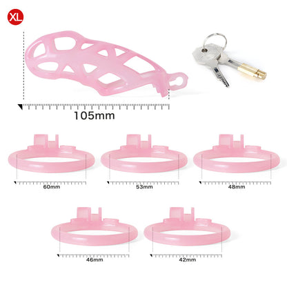 Ice Vision Pink Mamba Chastity Cage Type XL