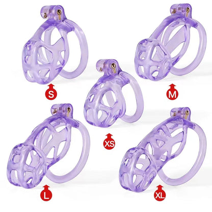 Ice Vision Purple Mamba Chastity Cage Type S