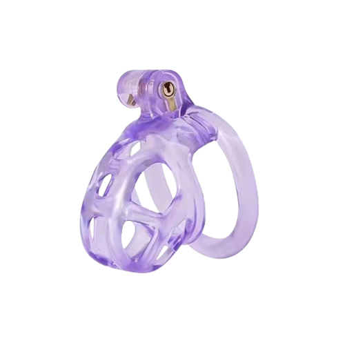 Ice Vision Purple Mamba Chastity Cage Type XS