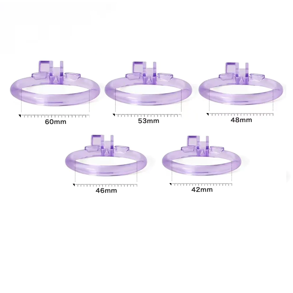 Ice Vision Purple Mamba Chastity Cage's ring