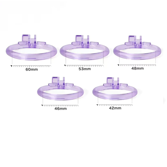 Ice Vision Purple Mamba Chastity Cage's ring