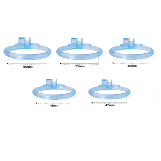 Ice Vision Design Blue Mamba Chastity Cage’s Ring