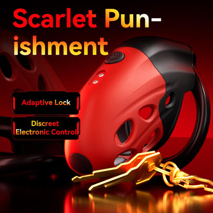 Lockink Smart Retractable Electro-Shock Chastity Device with App Control & Vibrating