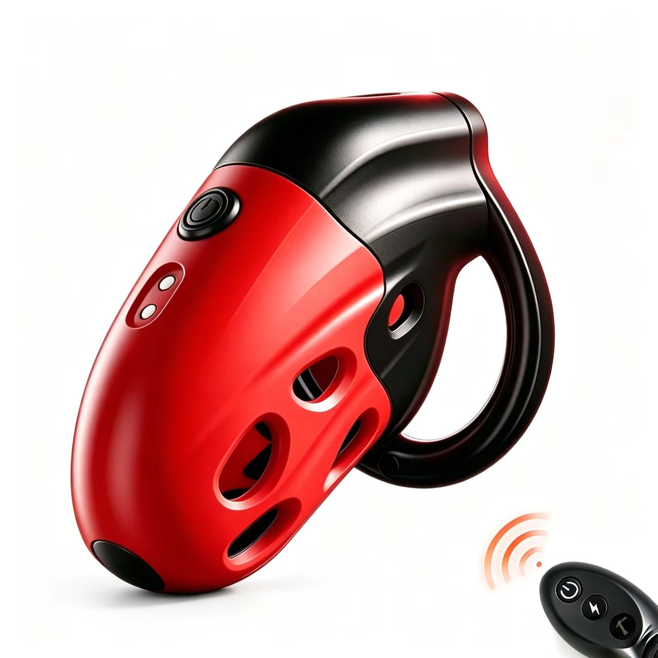Lockink Smart Retractable Electro-Shock Chastity Device with App Control & Vibrating