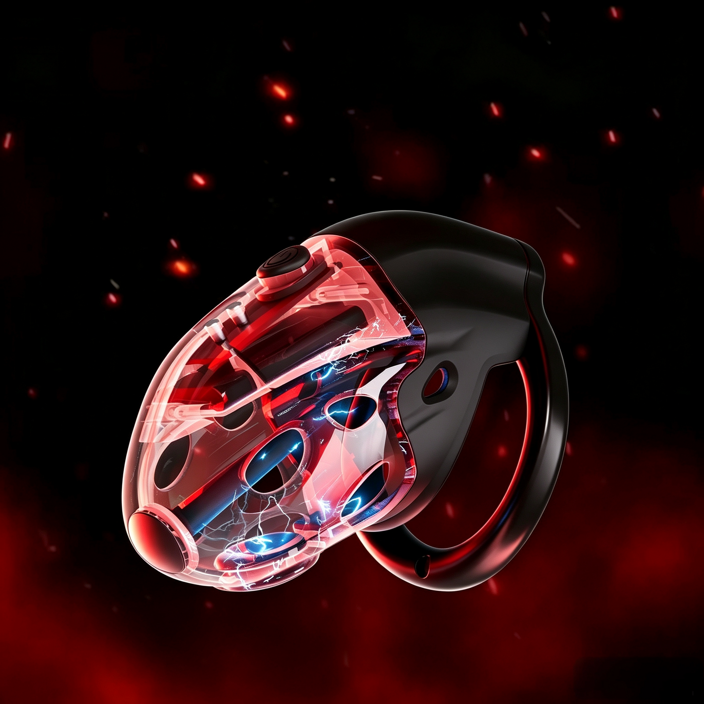 Lockink Smart Retractable Electro-Shock Chastity Device with App Control & Vibrating