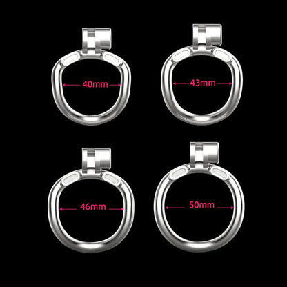 Stainless Steel Mamba Chastity Cage's Ring
