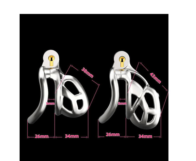 Steel Mamba Chastity Cage