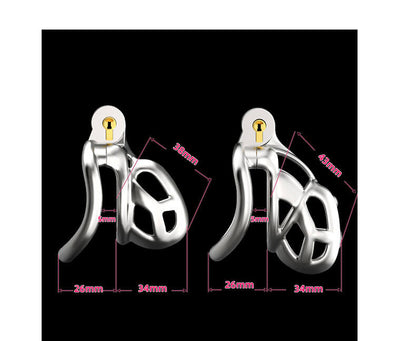 Steel Mamba Chastity Cage