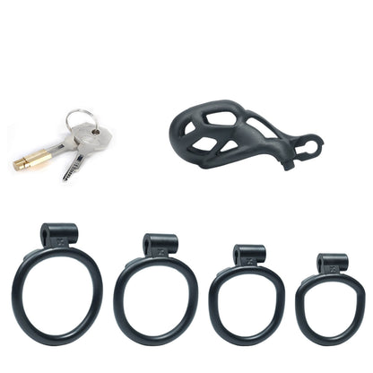 New Upgraded Nano Black Mamba Male Chastity Cage