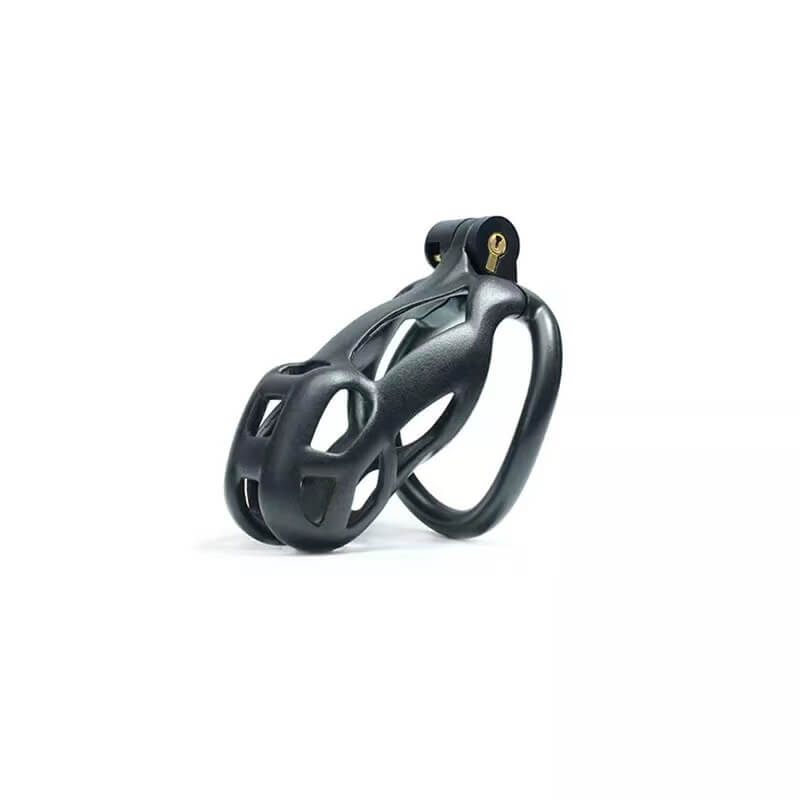 New Upgraded Small Black Mamba Male Chastity Cage