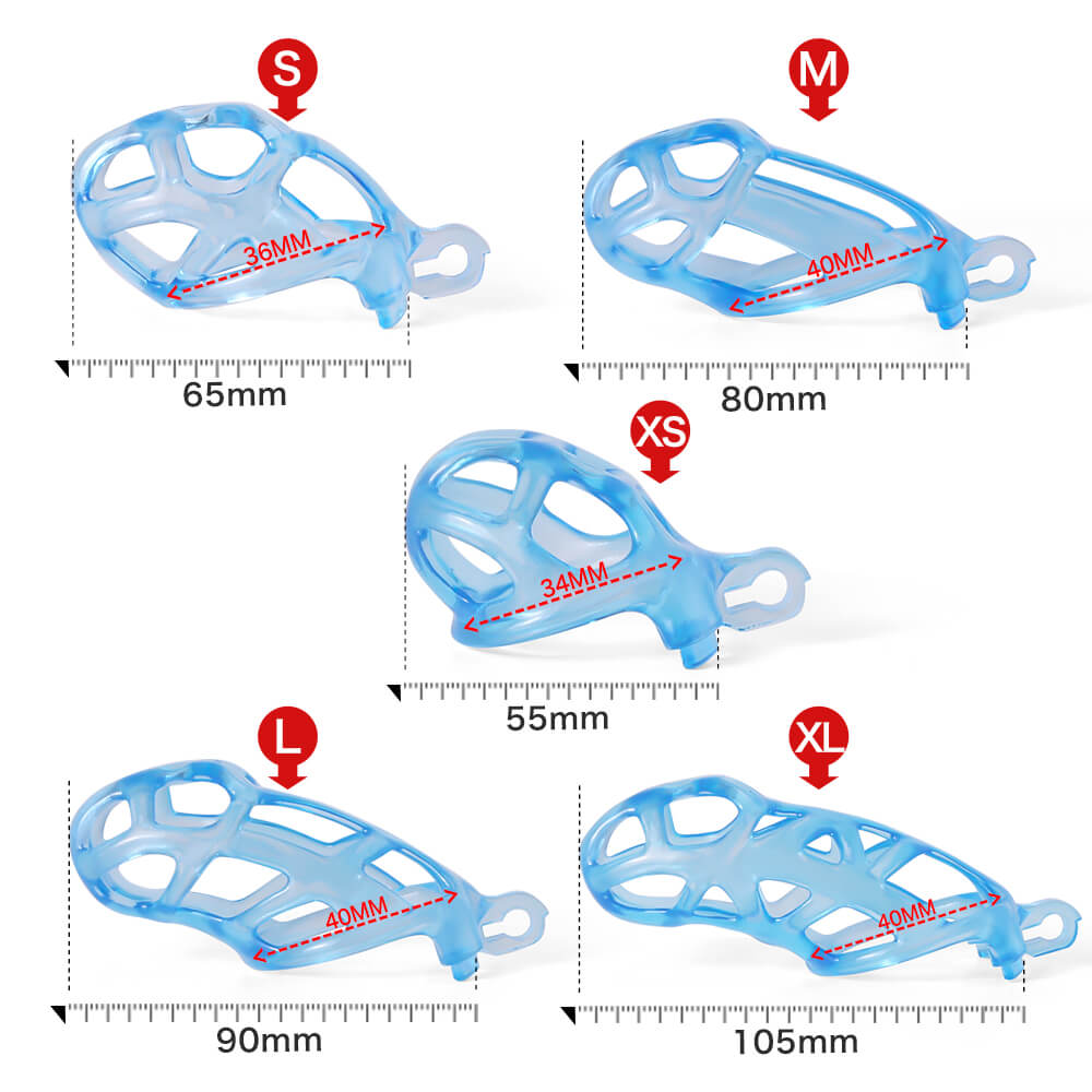 Ice Vision Design Blue Mamba  Chastity Cage