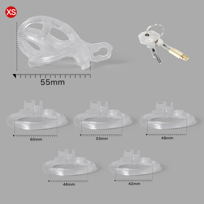Ice Vision Design Clear Mamba Chastity Cage