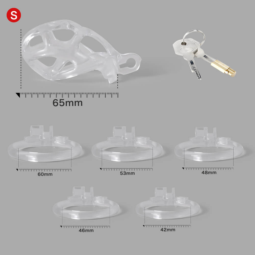Ice Vision Design Clear Mamba Chastity Cage