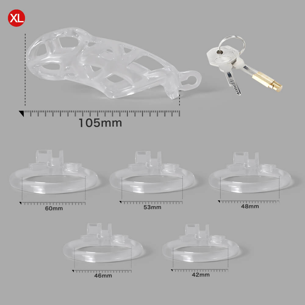 Ice Vision Design Clear Mamba Chastity Cage