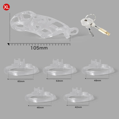 Ice Vision Design Clear Mamba Chastity Cage