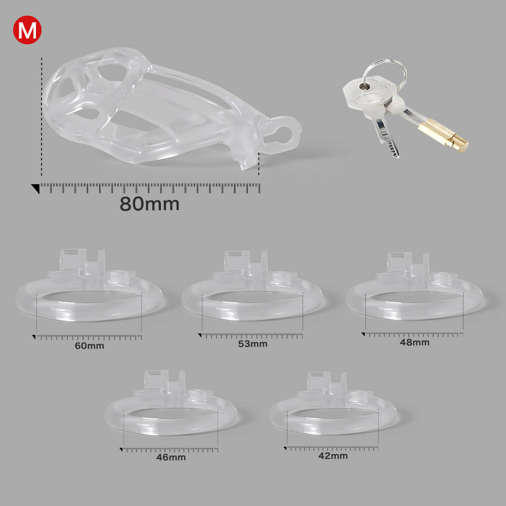 Ice Vision Design Clear Mamba Chastity Cage