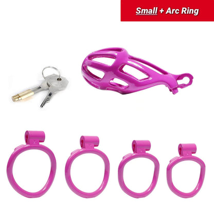 Small Purple Stripe Mamba Chastity Kits