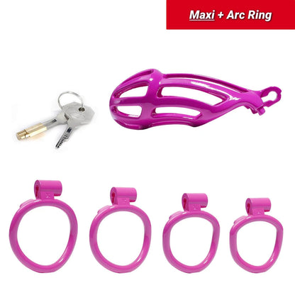 Maxi Purple Stripe Mamba Chastity Kits