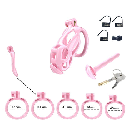 Pink Mamba Small Chastity Kit With Urethral