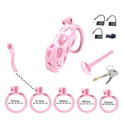 Pink Mamba Standard Chastity Kit With Urethral