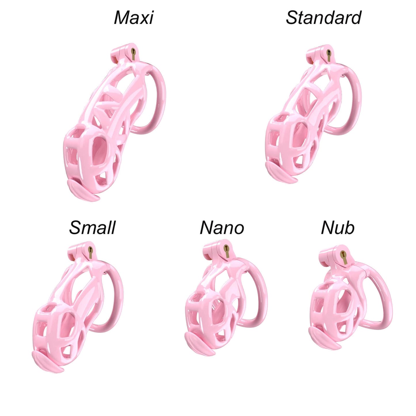 Pink Mamba Nub Chastity Kit With Urethral