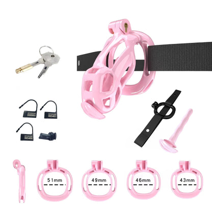 Pink Mamba Chastity Small Kit With Belt And Urethral