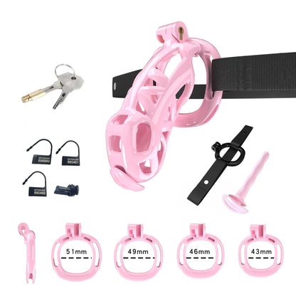 Pink Mamba Chastity Maxi Kit With Belt And Urethral