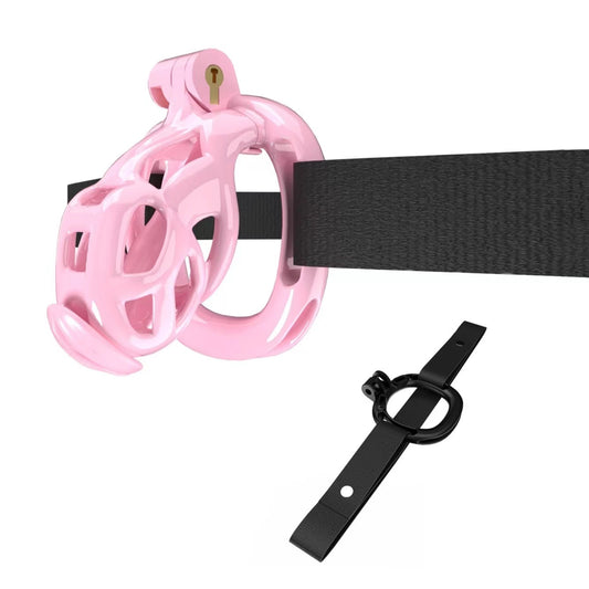 Pink Mamba Chastity Nano Kit With Belt And Urethral
