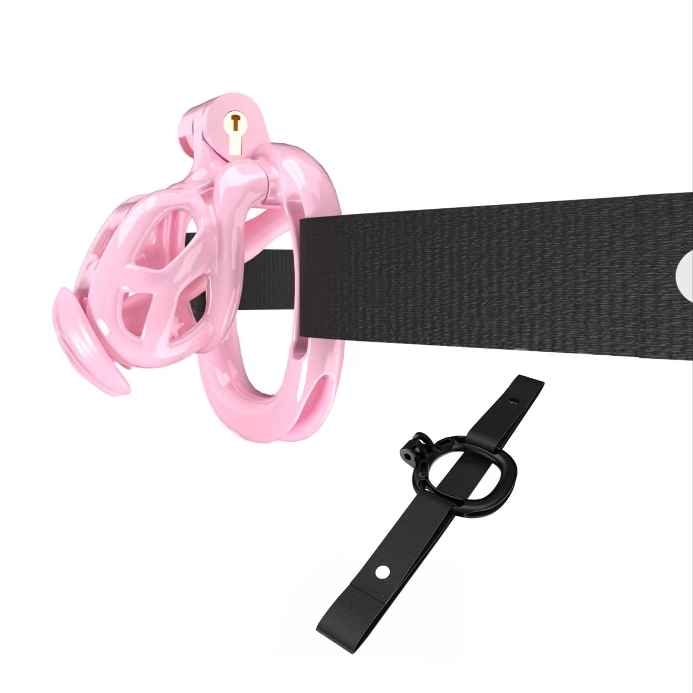 Pink Mamba Chastity Nub Kit With Belt And Urethral
