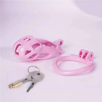 Small Pink Mamba Male Chastity Cage