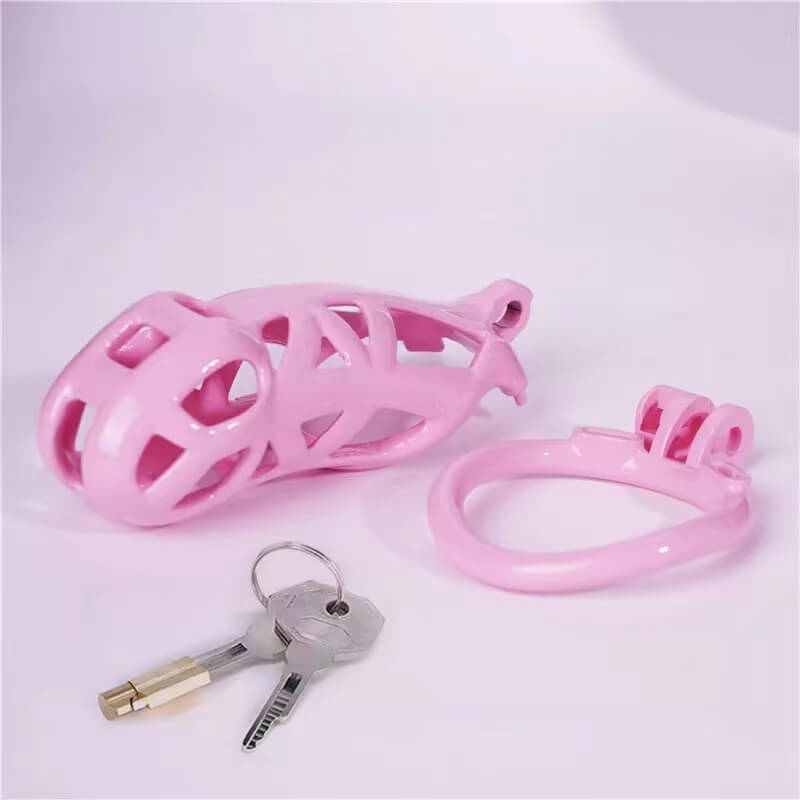 Maxi Pink Mamba Male Chastity Cage