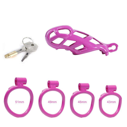 Standard Purple Mamba Male Chastity Cage