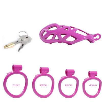 Maxi Purple Mamba Male Chastity Cage