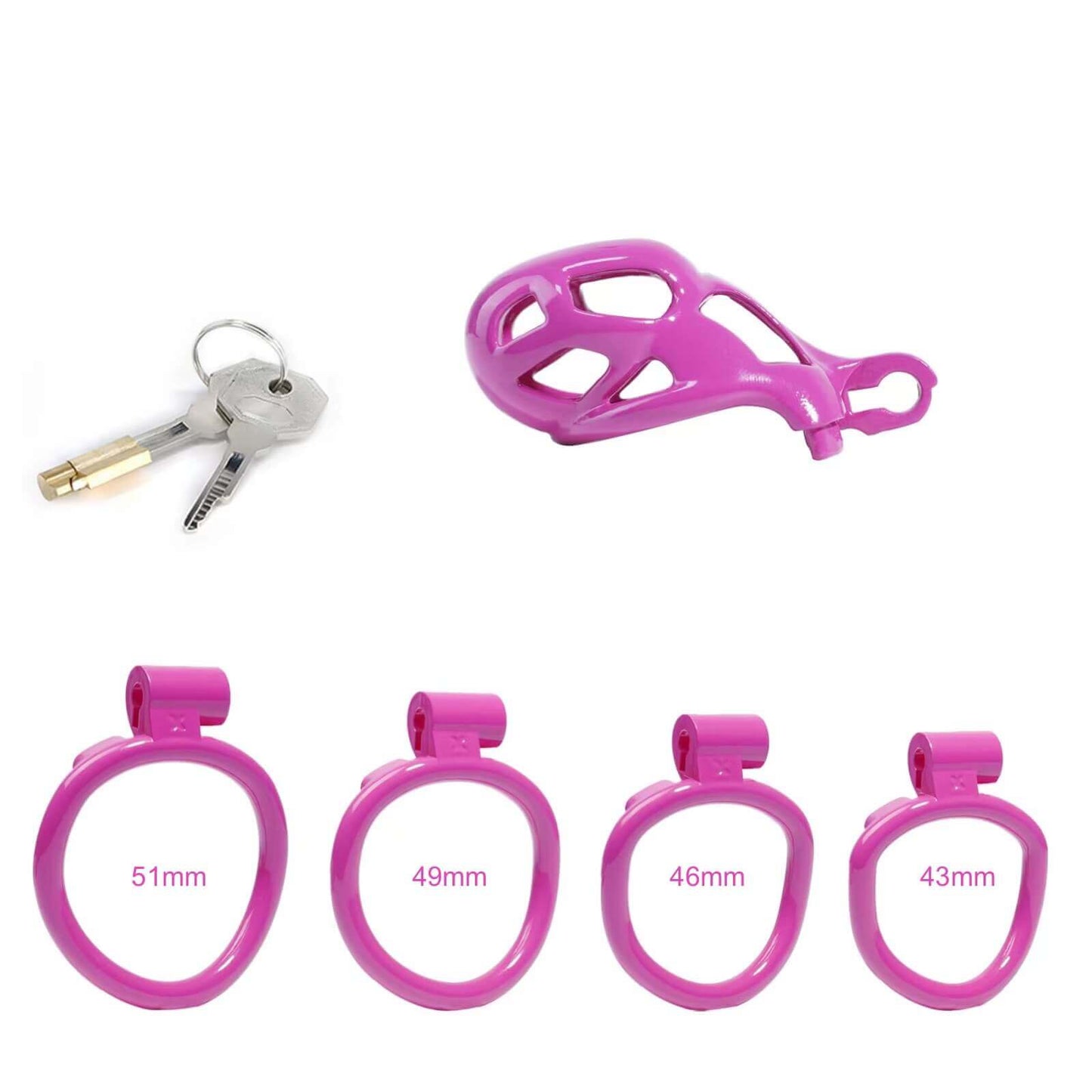 Nano Purple Mamba Male Chastity Cage