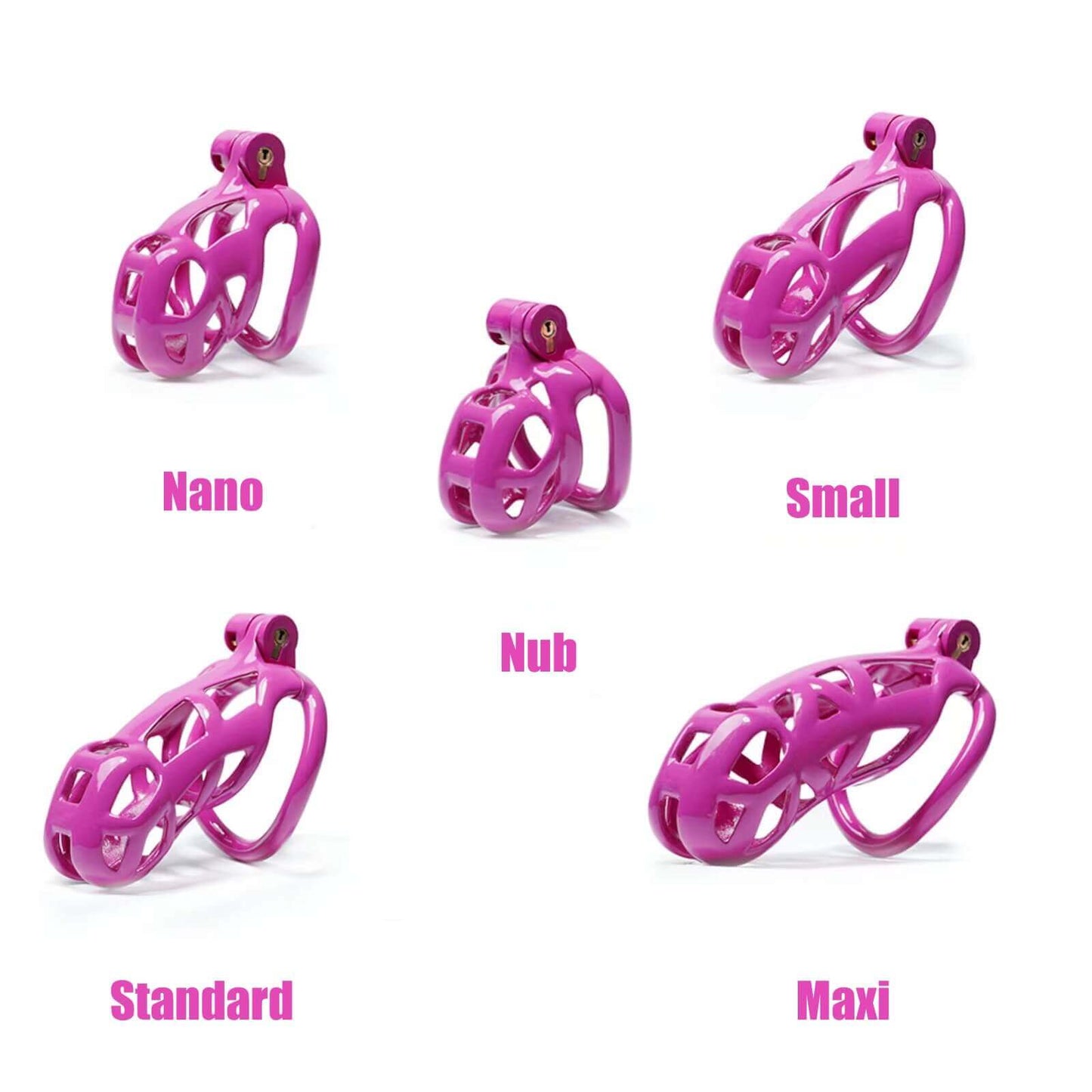 Standard Purple Mamba Male Chastity Cage