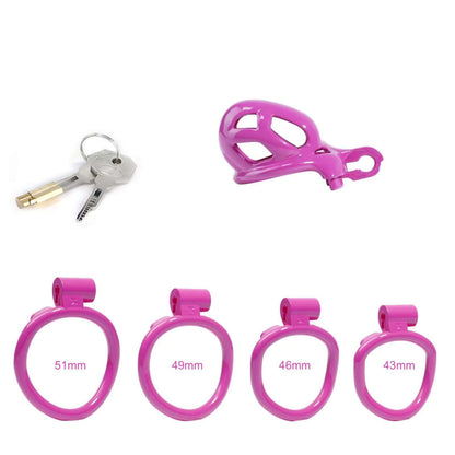 Nub Purple Mamba Male Chastity Cage