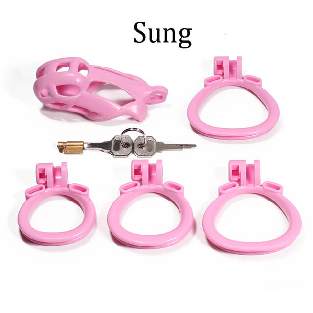 Upgraded Pink Sung Mamba 6.0 Chastity Cage