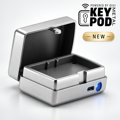 QIUI Key Pod Metal Key Box – Remote App Control & Timed Unlock