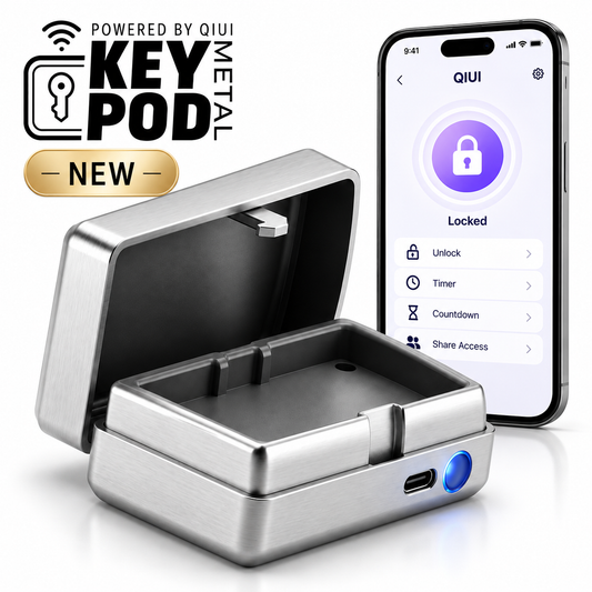 QIUI Key Pod Metal Key Box – Remote App Control & Timed Unlock
