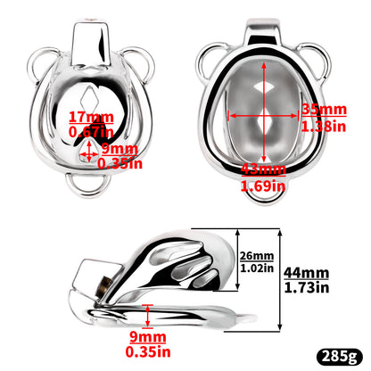 Short Smooth Steel Mamba Cage