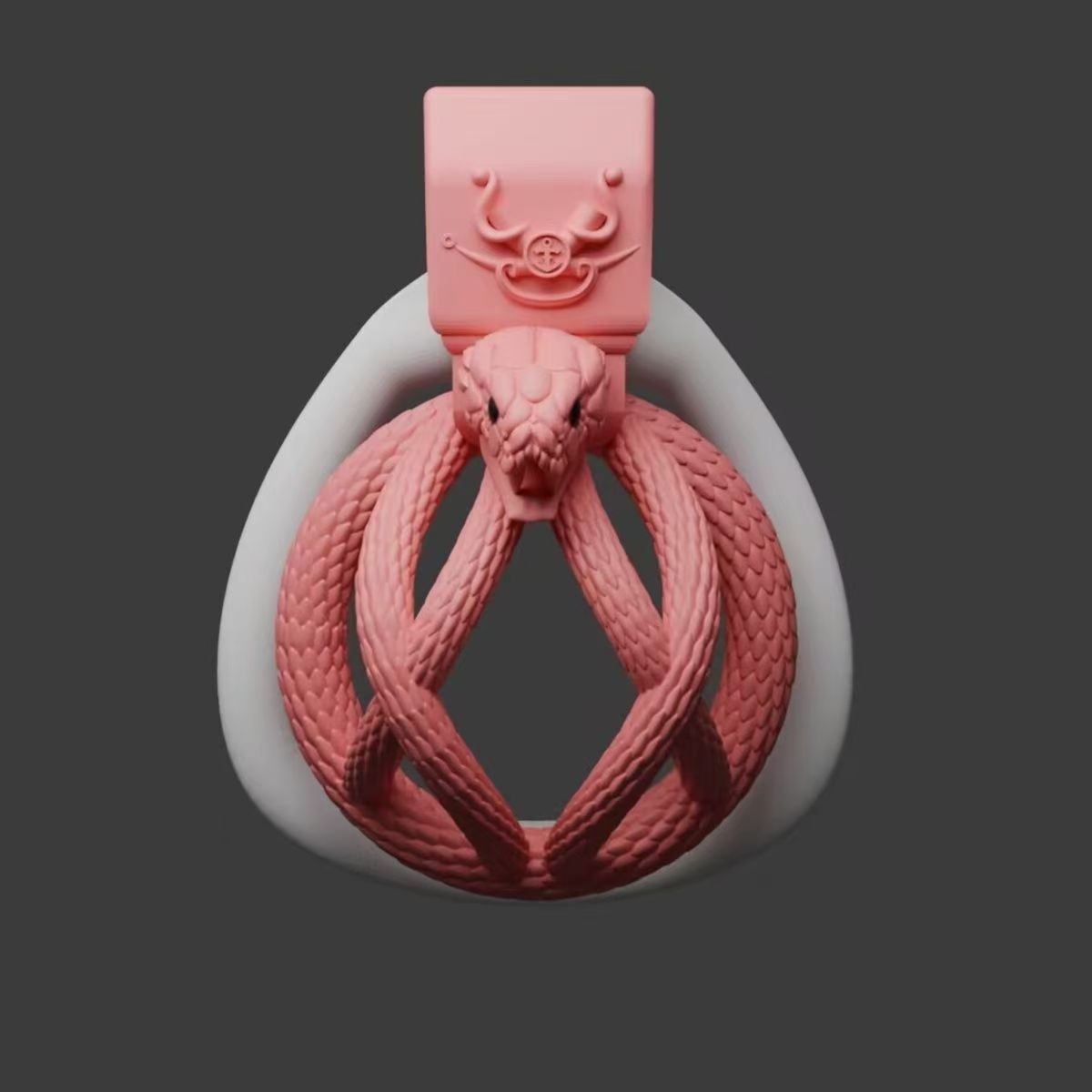 Snakes Entwined Chastity Cage