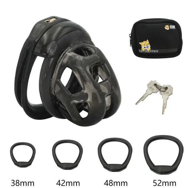 Soft Rubber Discreet Mamba Chastity Cage