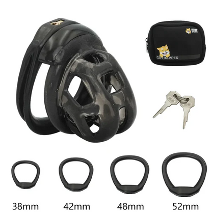 Soft Rubber Discreet Mamba Chastity Cage