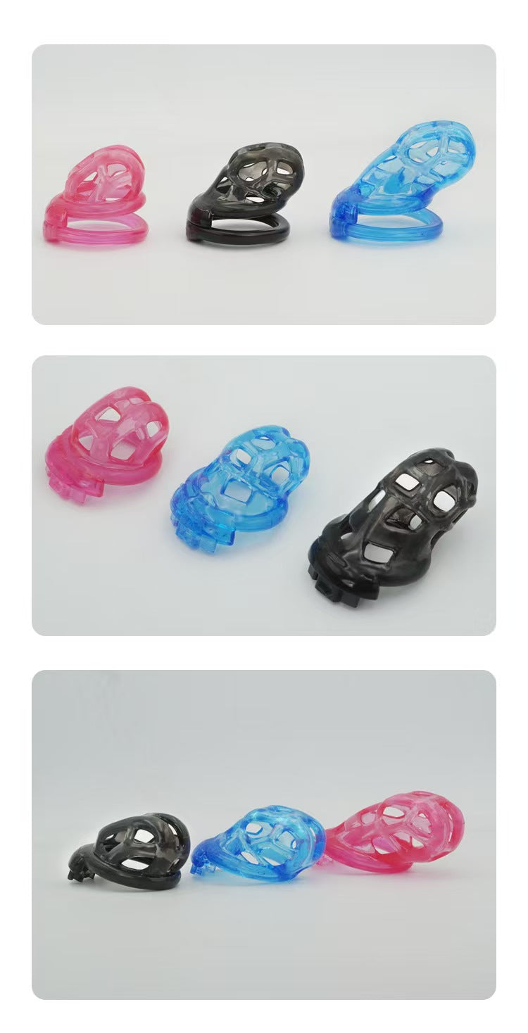 Soft Rubber Discreet Mamba Chastity Cage