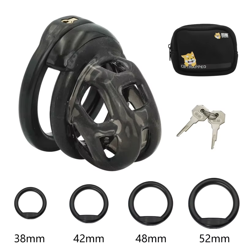 Soft Rubber Discreet Mamba Chastity Cage