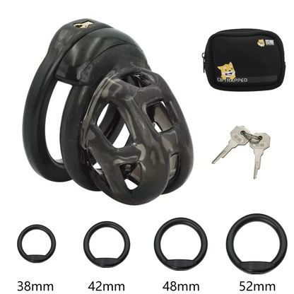 Soft Rubber Discreet Mamba Chastity Cage