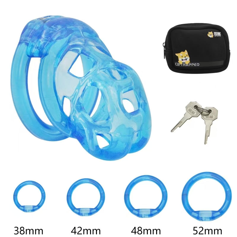 Soft Rubber Discreet Mamba Chastity Cage