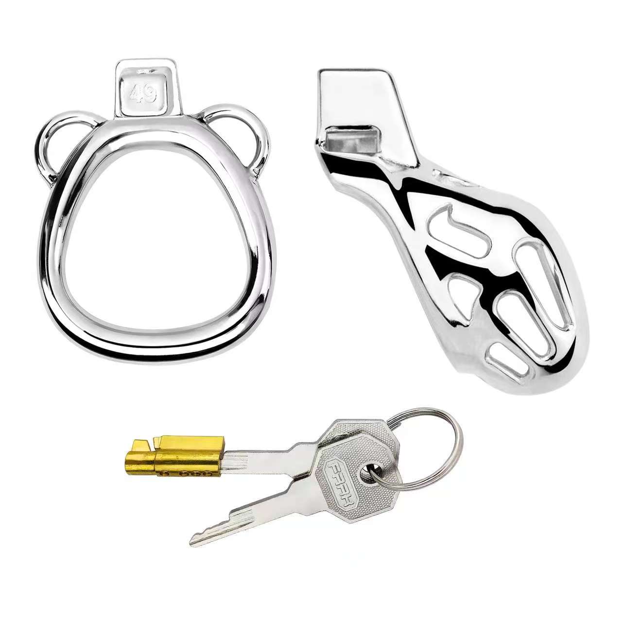 Stainless Steel Mamba Curve Chastity Device